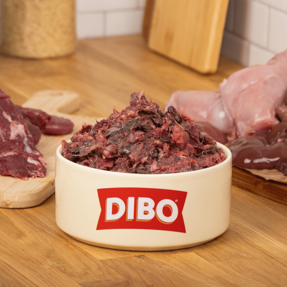 DIBO Finest Venison & Whole Rabbit Raw Mince 80:10:10 (1kg)