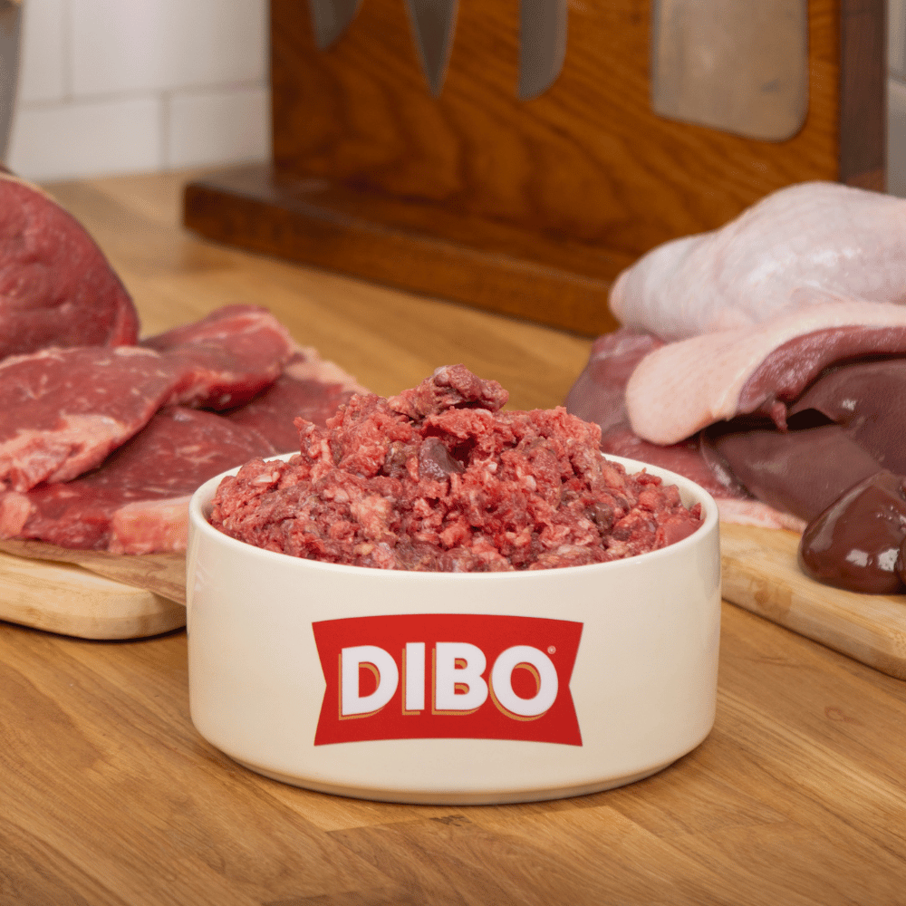 DIBO Finest Veal & Duck Neck Raw Mince 80:10:10 (1kg)