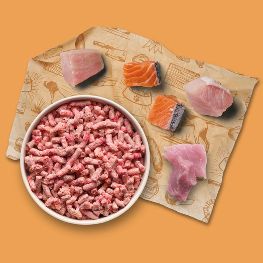 Turkey, Pork and Salmon